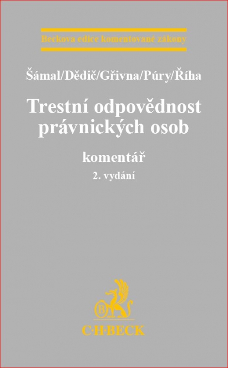 Trestní odpovědnost právnických osob (2. vydání) - komentář