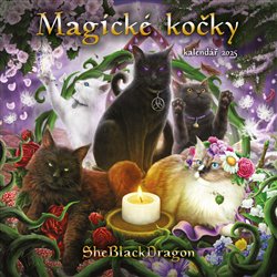 Magické kočky - nástěnný kalendář 2025 - 