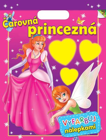 Čarovná Princezná - vyfarbuj nálepkami - 